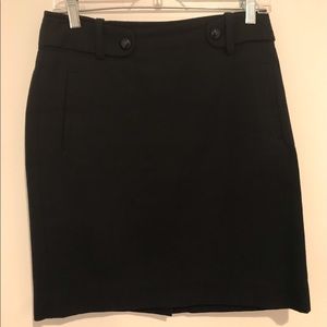 Banana Republic - Black woven wool pencil skirt, sz 2